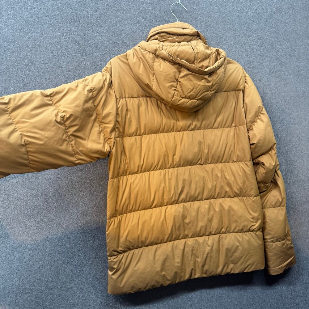 Patagonia Mens Silent Down Jacket 27930 Nest Brown Small Hidden Hood Full Zip - Picture 5 of 16